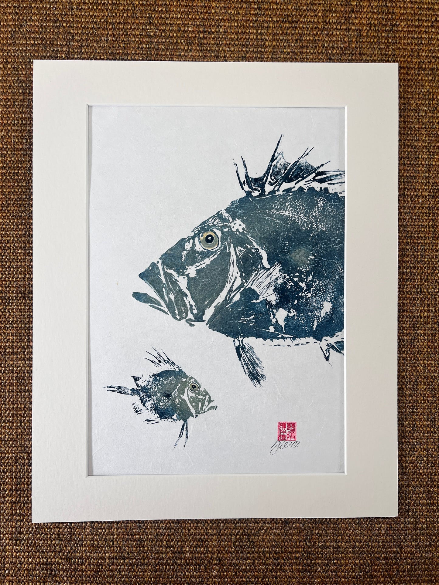 John Dory & Juvenile – Gyotaku Print