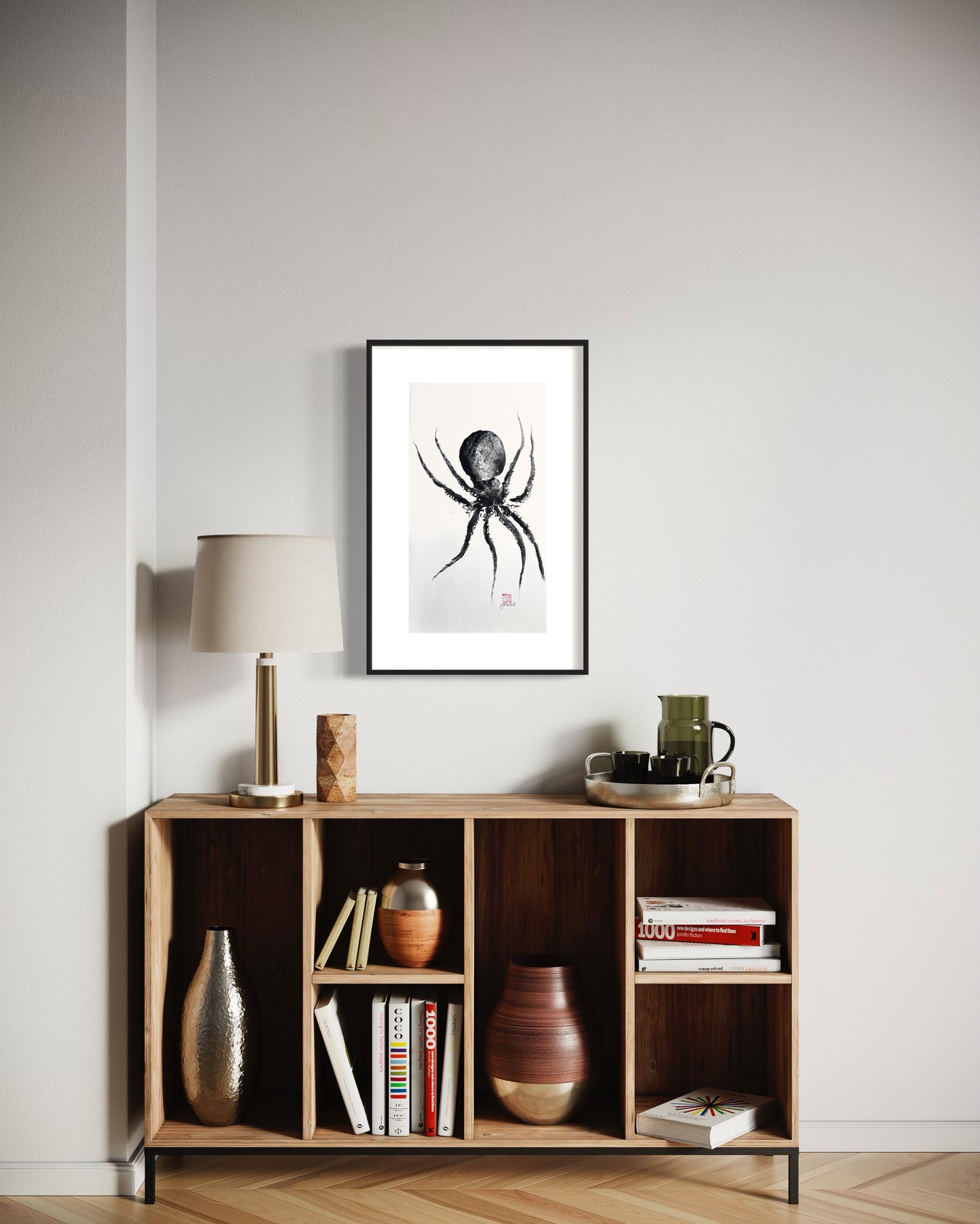 Octopus Gyotaku Printed and Wet Mounted.