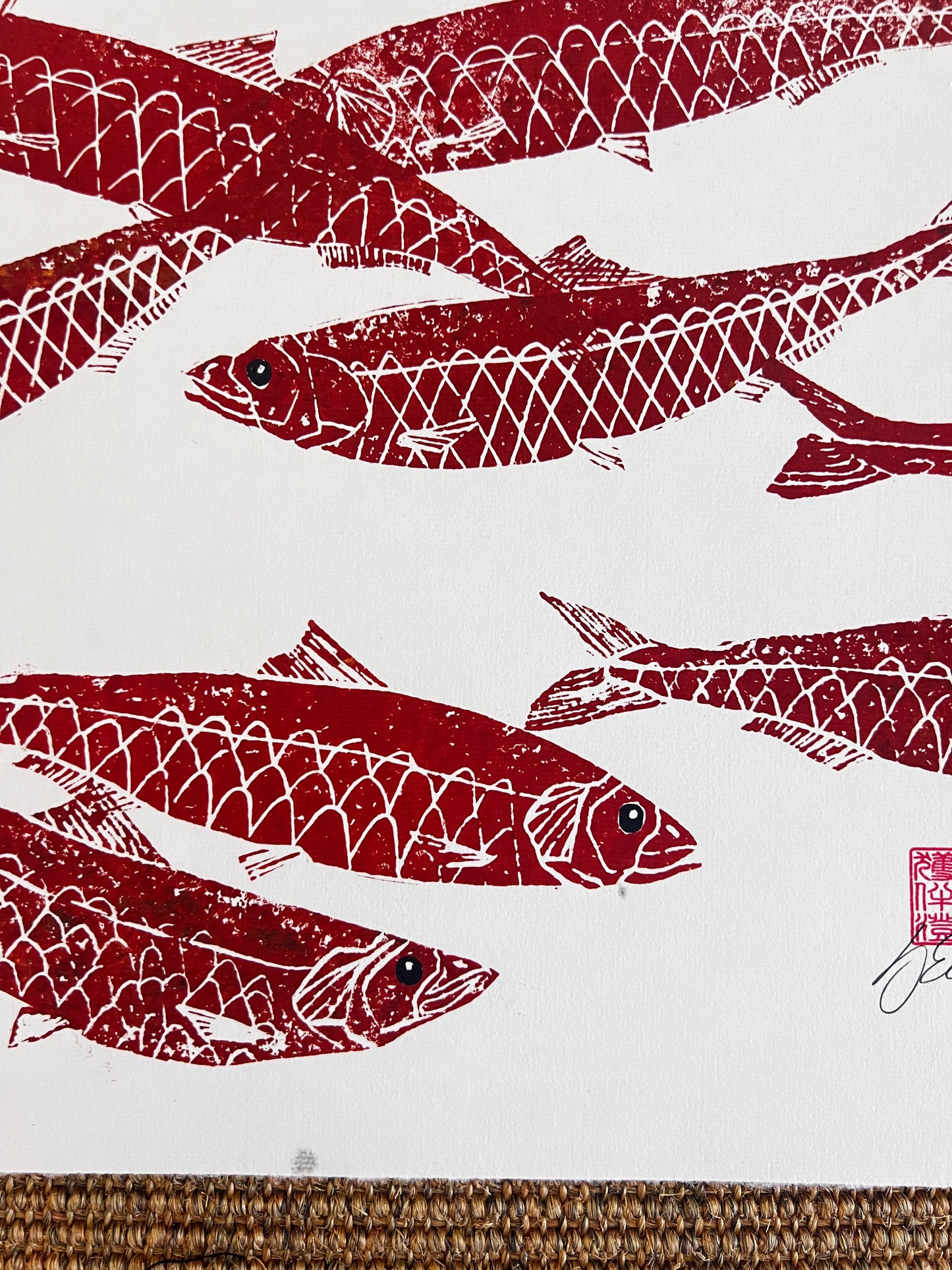 Sardine Lino Print Gyotau