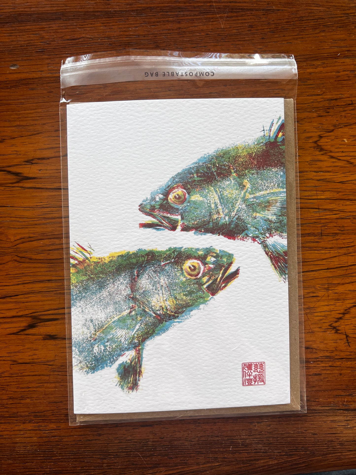 Bass Heads Greeting Card