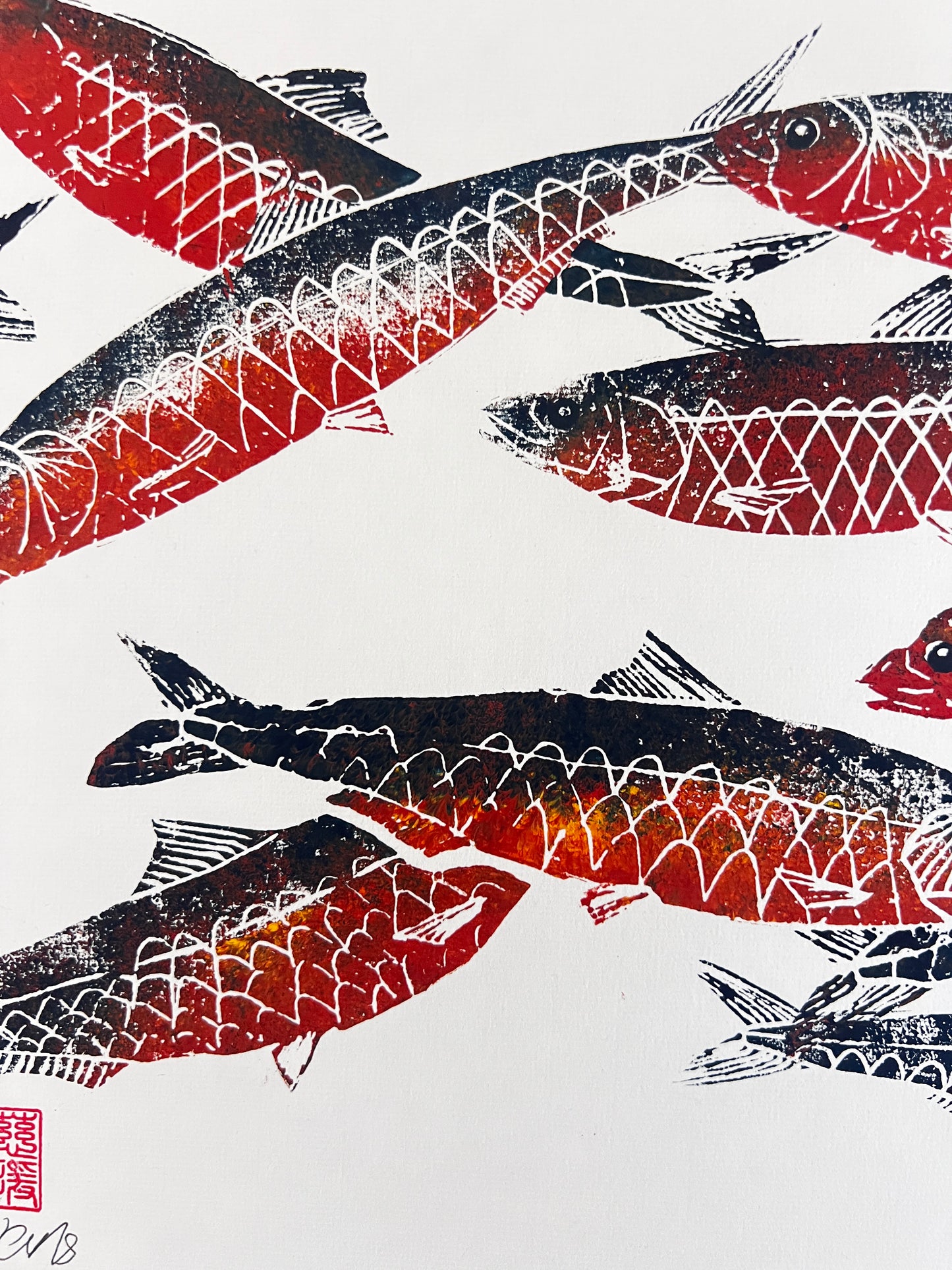 Sardine Lino Print Gyotau