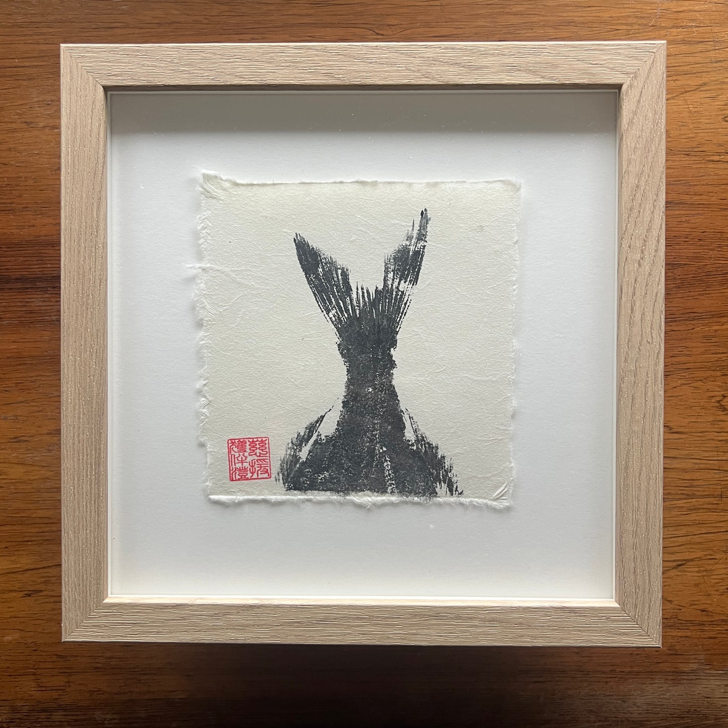 Sea Bream Mini Print – Black Ink on Thai Mulberry Paper