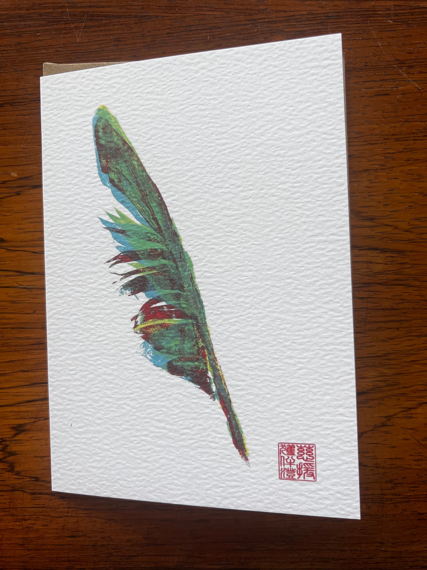 Feather Greeting Card