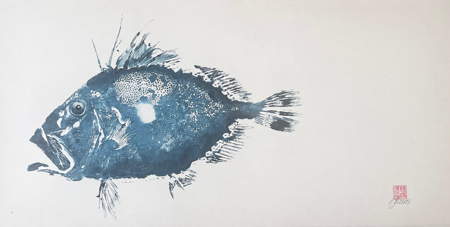 Gyotaku of John Dory