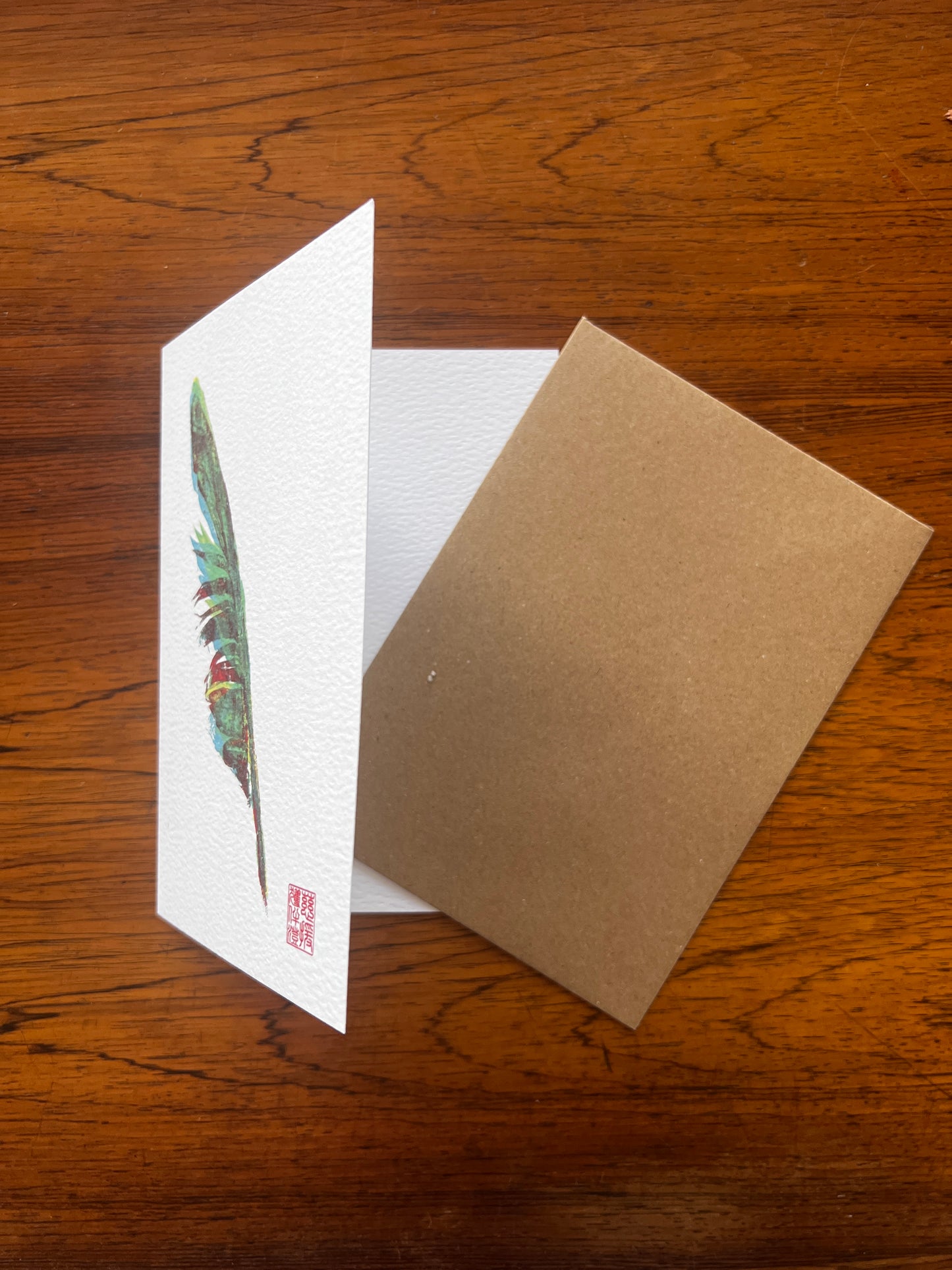 Feather Greeting Card
