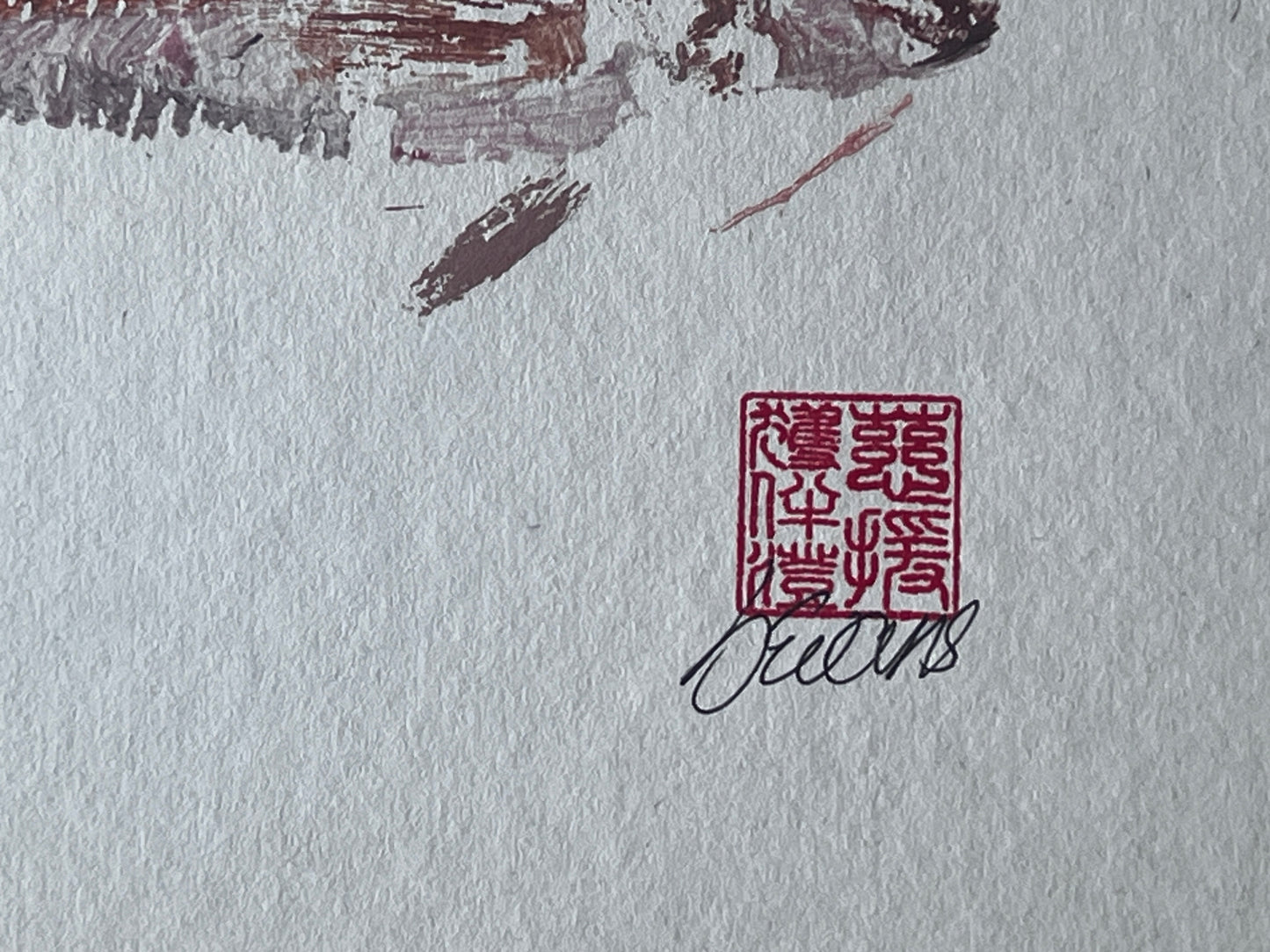 Gyotaku of a small Red Mullet from the waters of North Wales