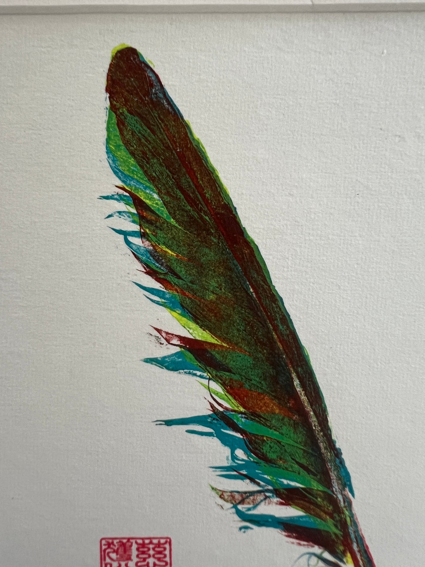 Layered Feather Print A5