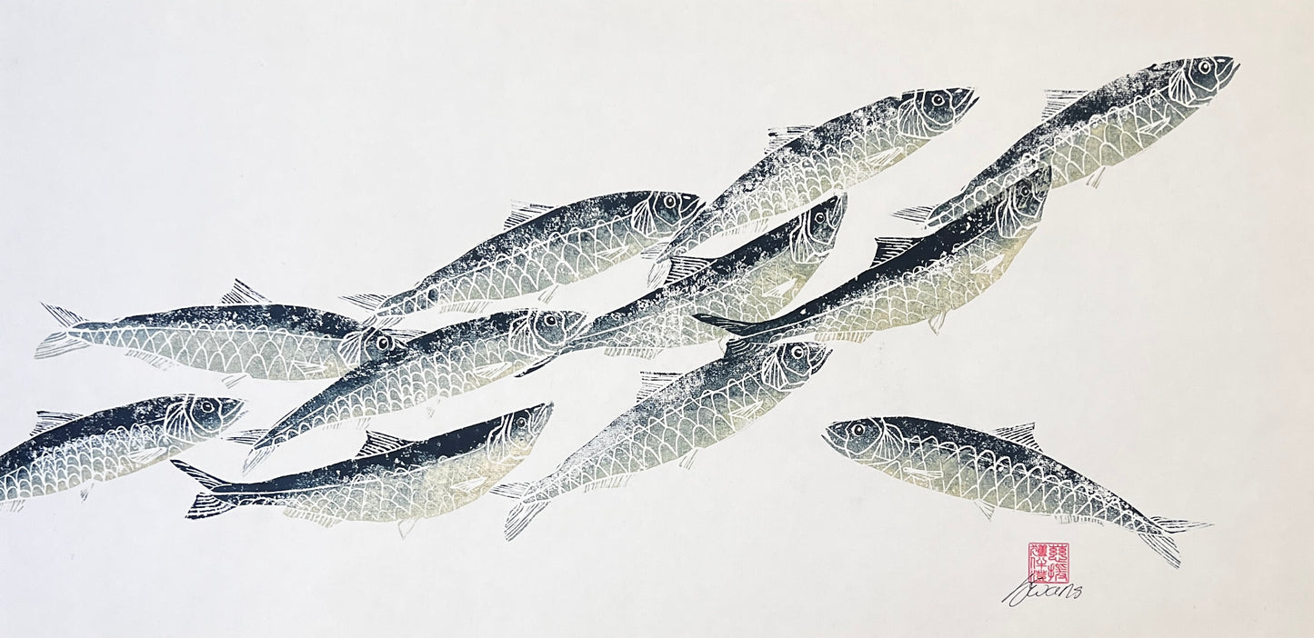 Sardine Lino Print Gyotau