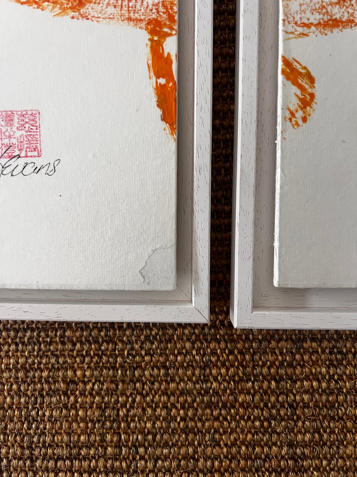 Four Panel Multicoloured Sea Bass Print