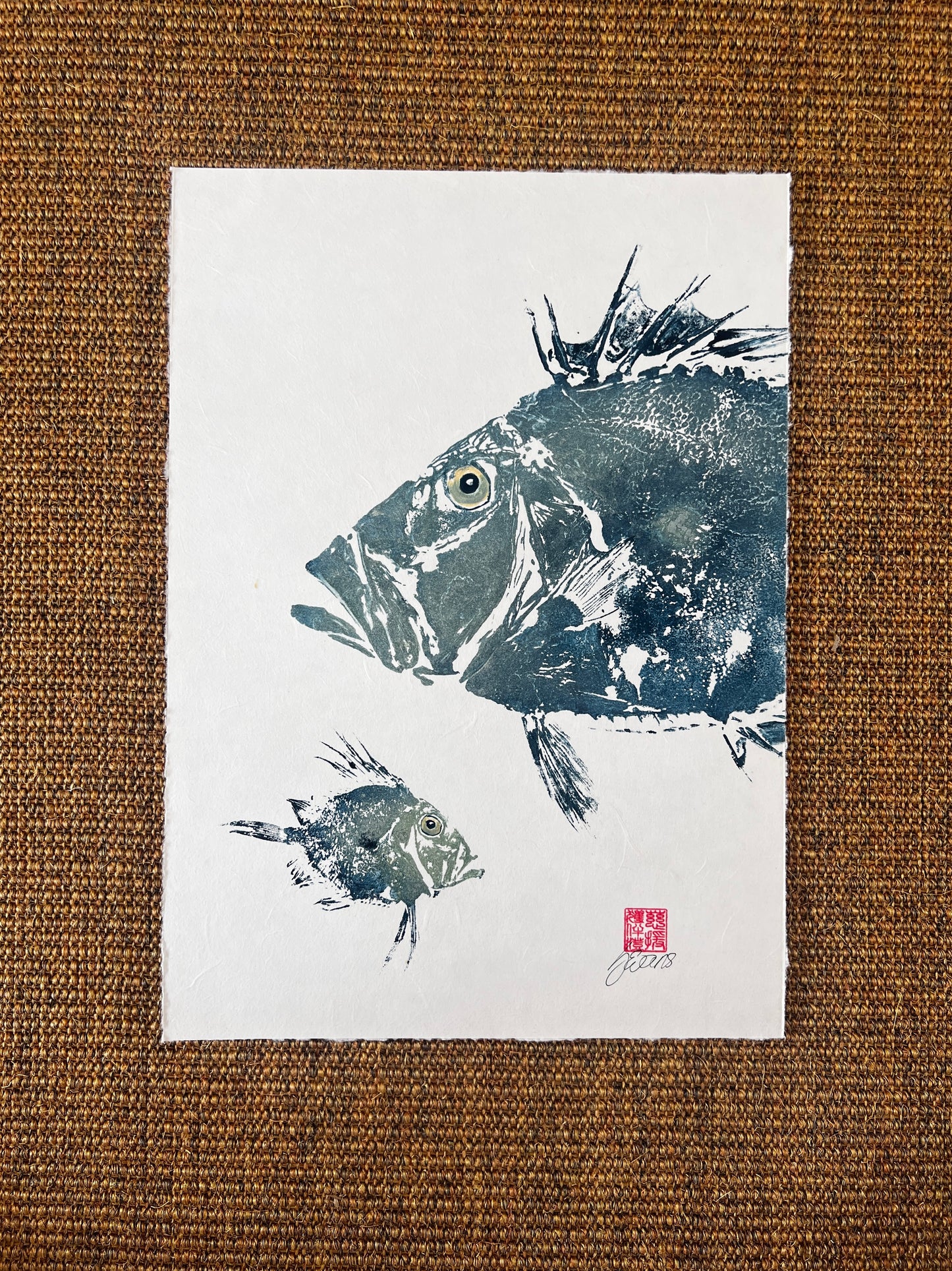 John Dory & Juvenile – Gyotaku Print