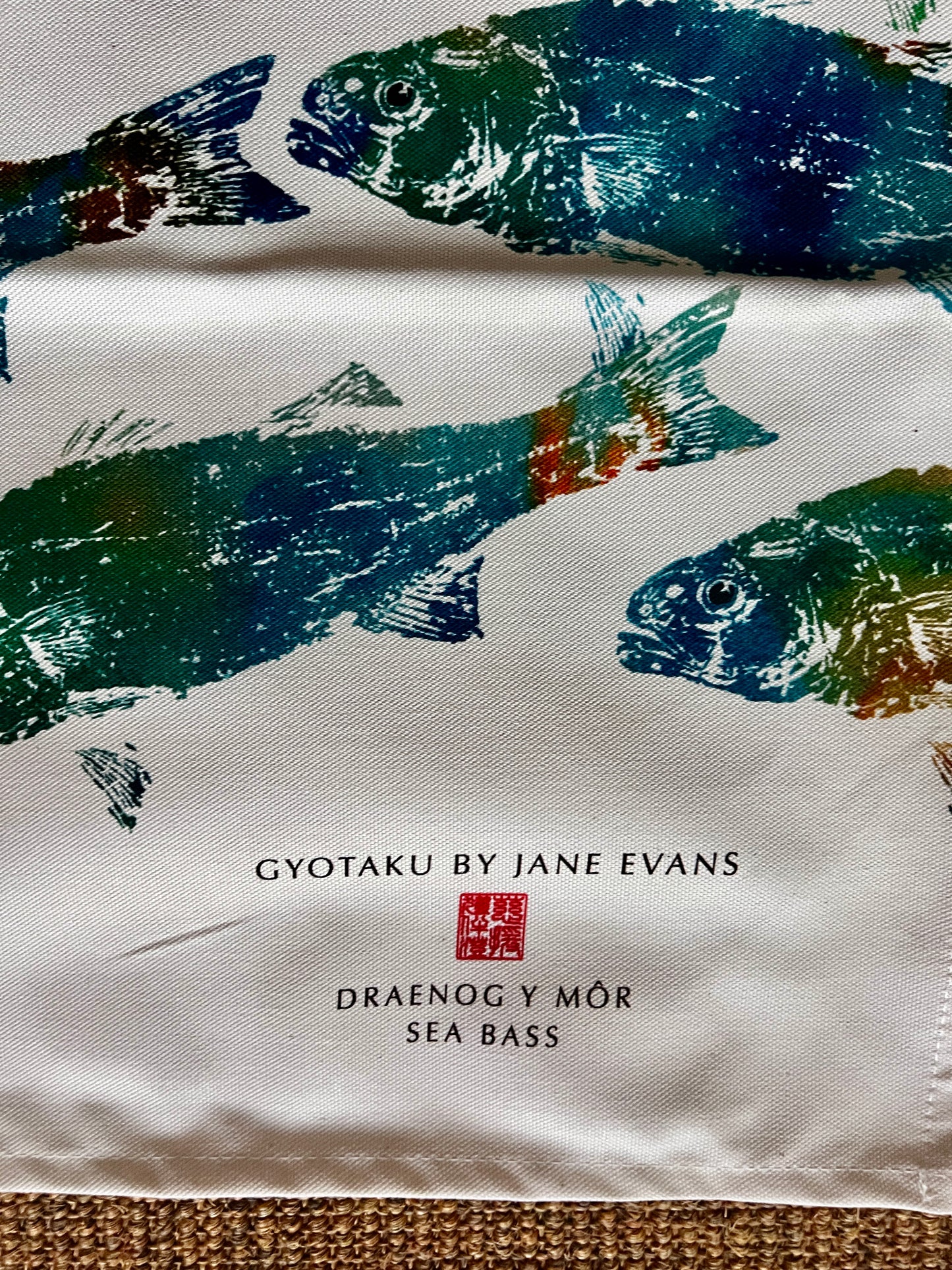 Sea Bass Tea Towel
