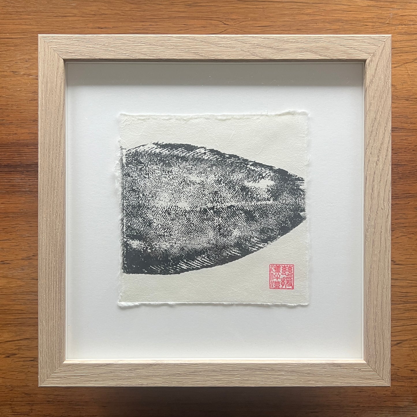 Dover Sole Mini Print – Black Ink on Thai Mulberry Paper