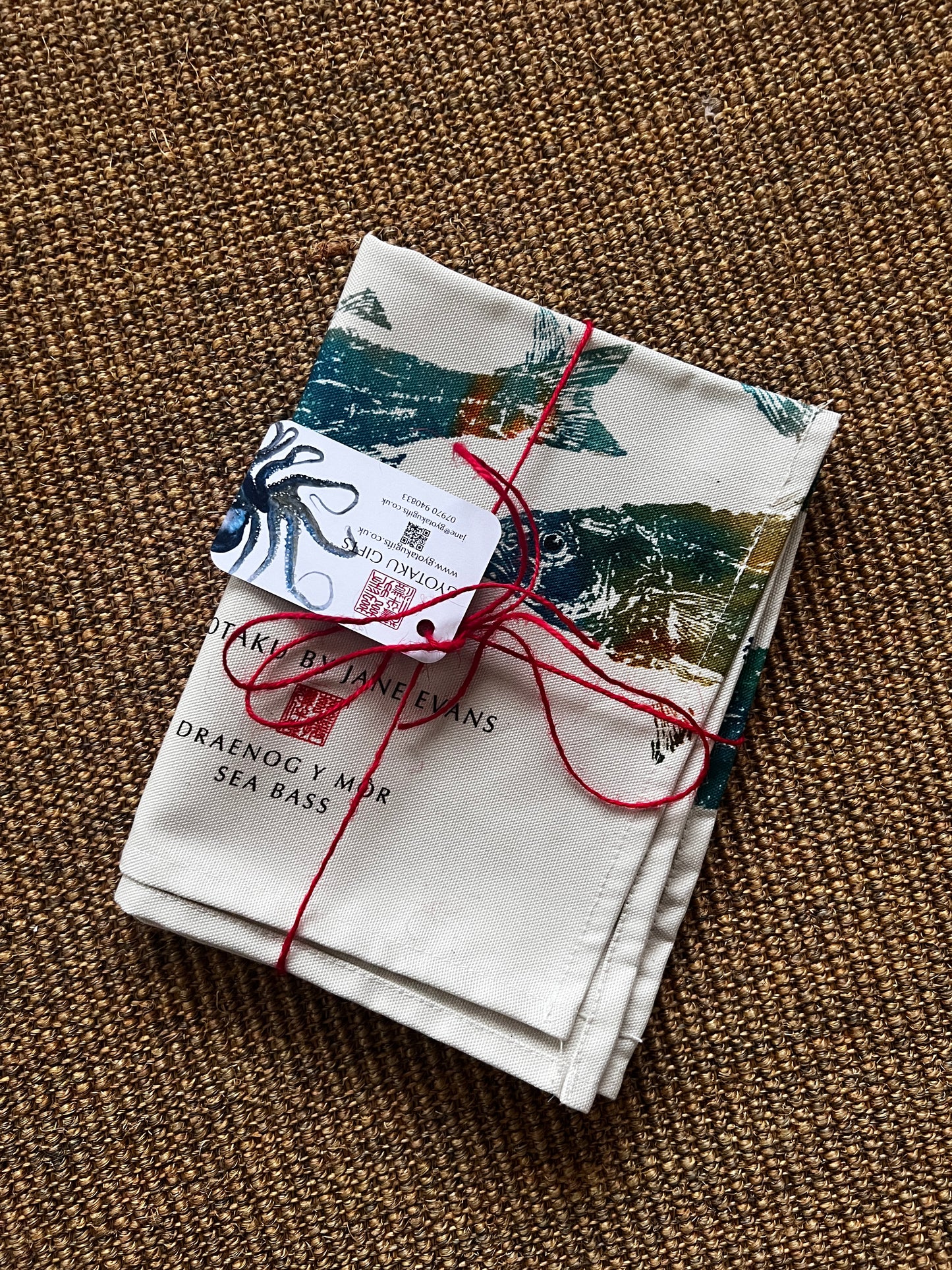 Sea Bass Tea Towel