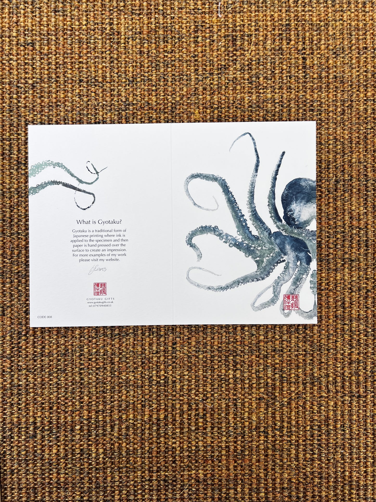 Octopus Greeting Card