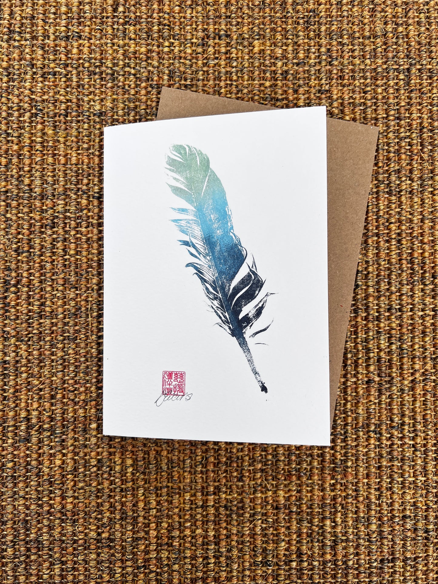 Feather Greeting Card