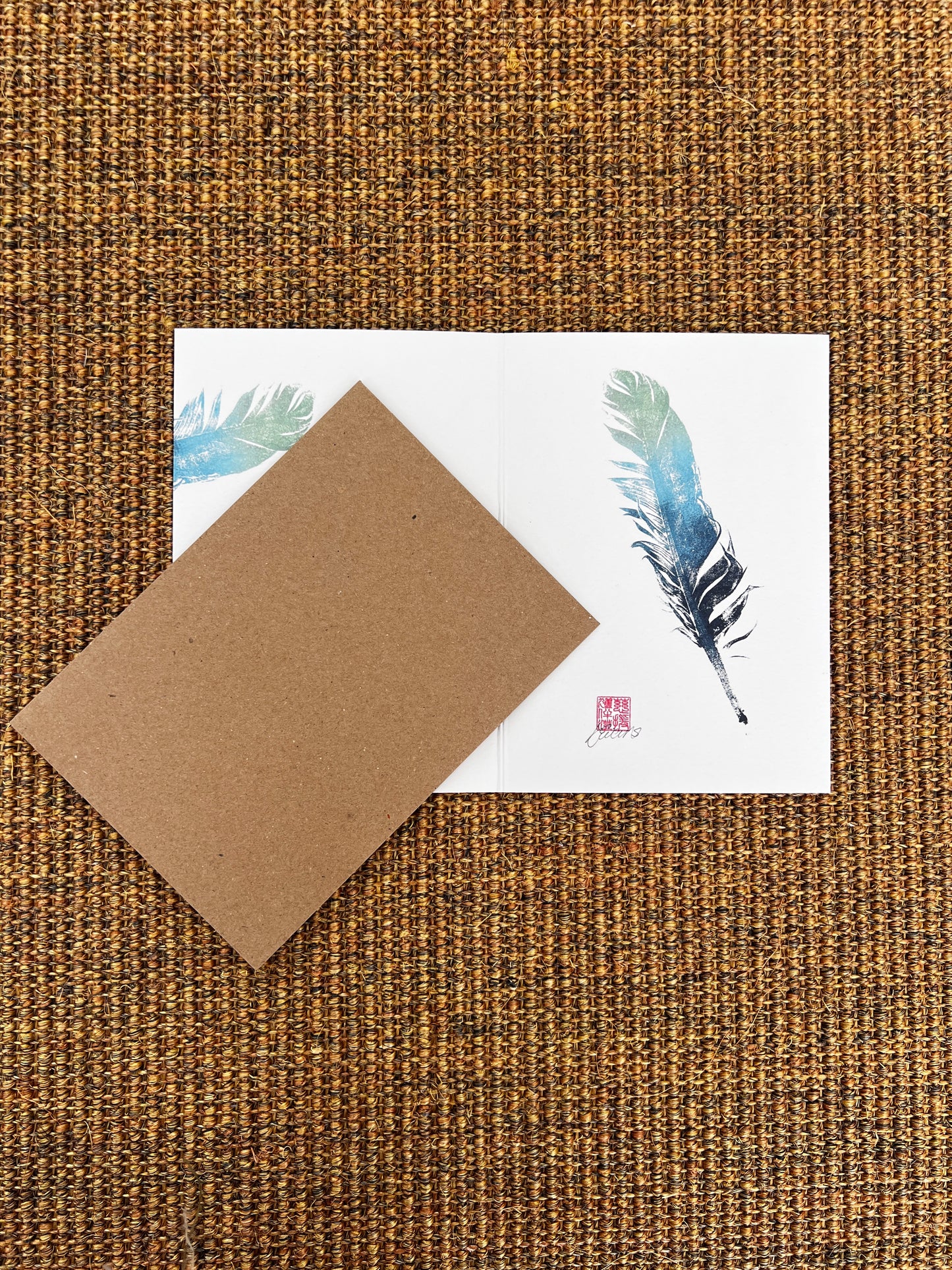 Feather Greeting Card