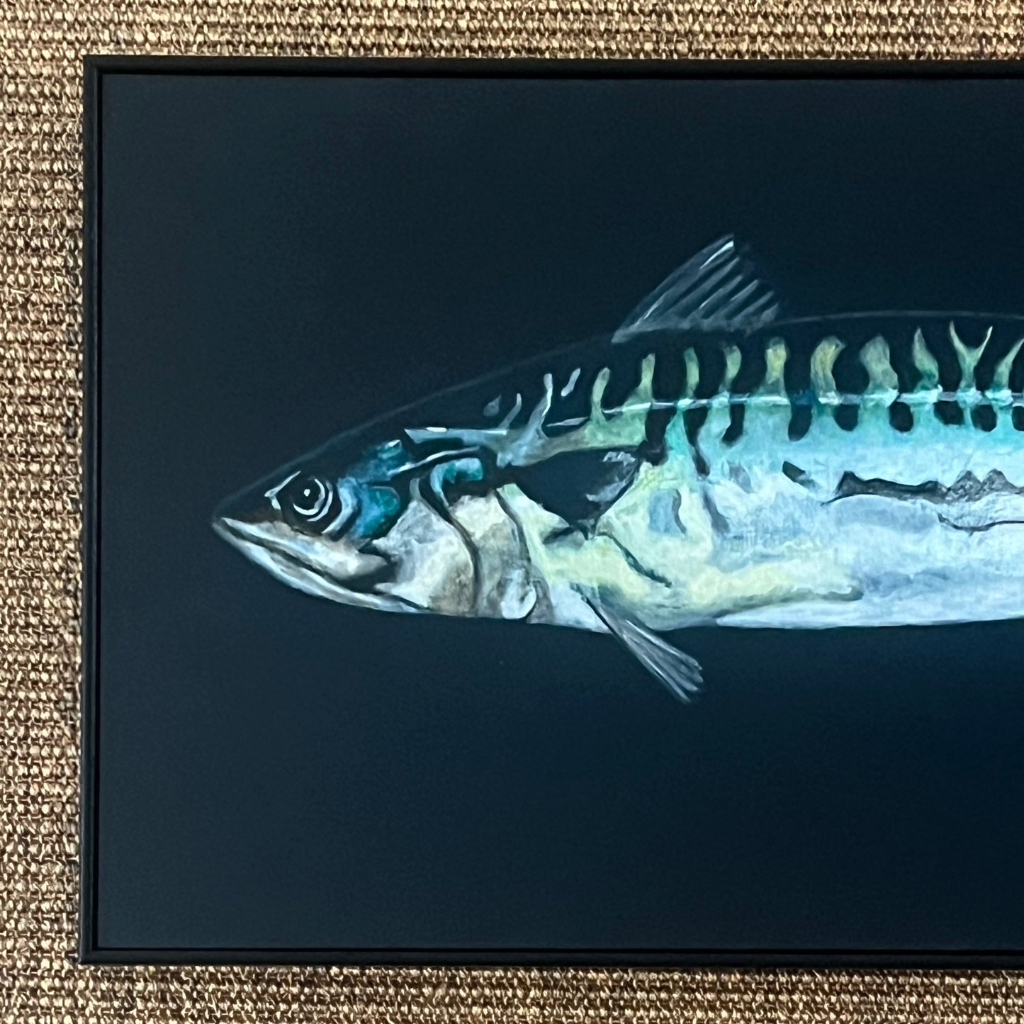 Mackerel Acrylic on Board (Framed)