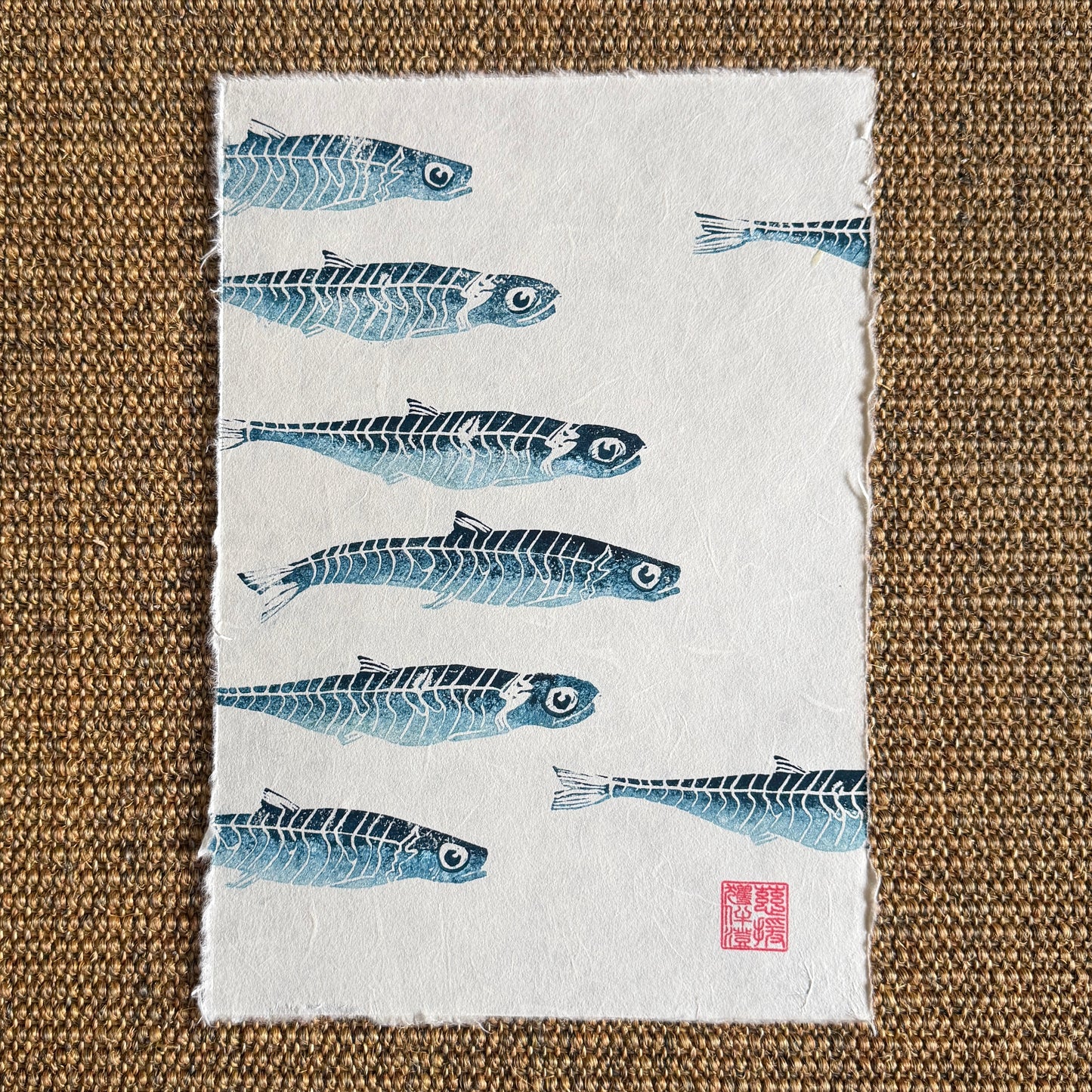 Sardine Lino Print Gyotau