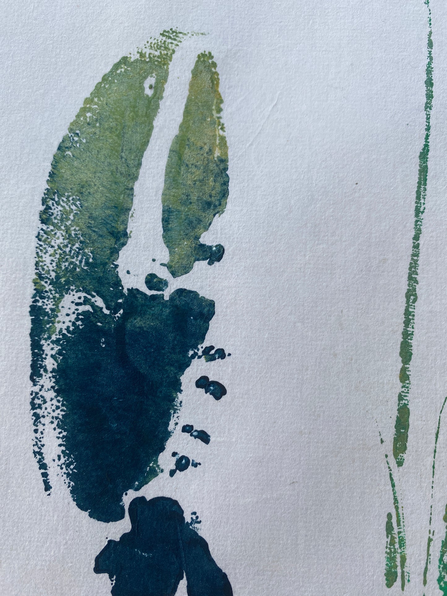 Menai Strait Lobster, Gyotaku Printed and Wet Mounted.