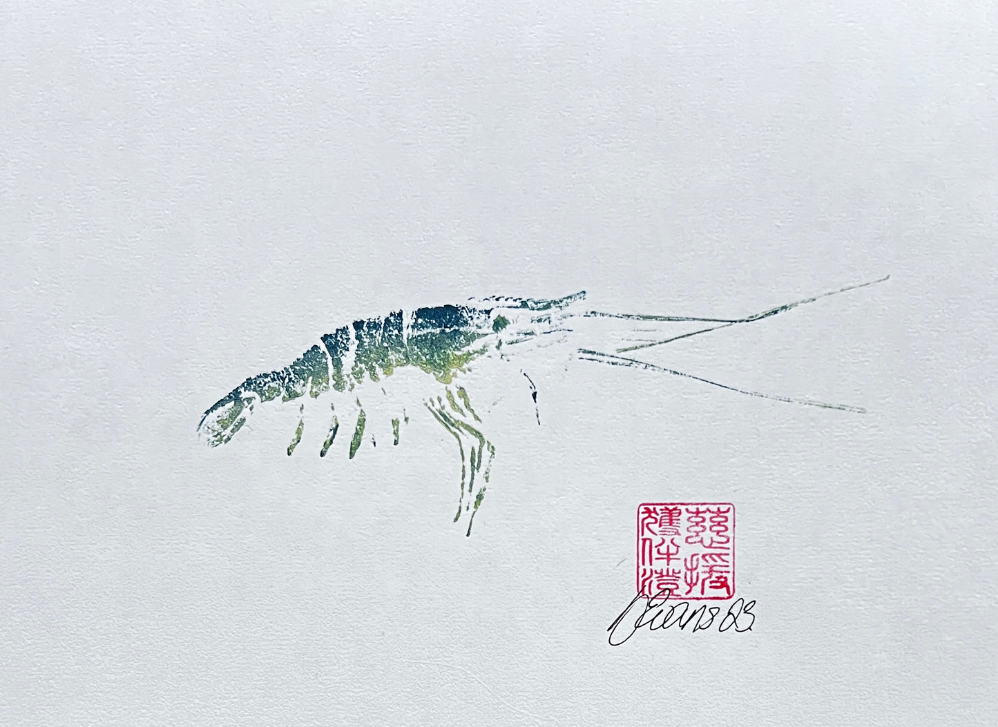 Print of Menai Strait Prawn