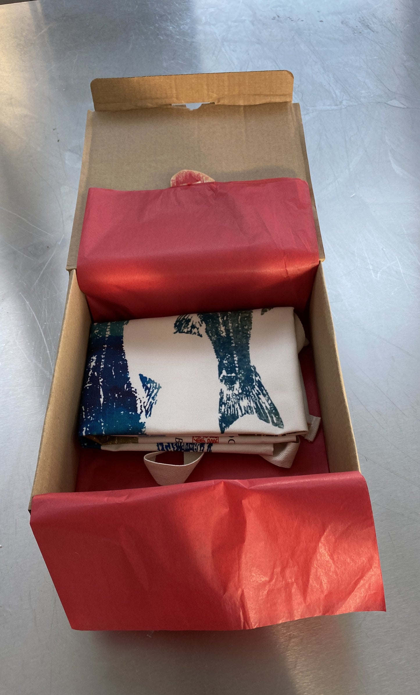 Sea Bass Kitchen Textile Gift Box