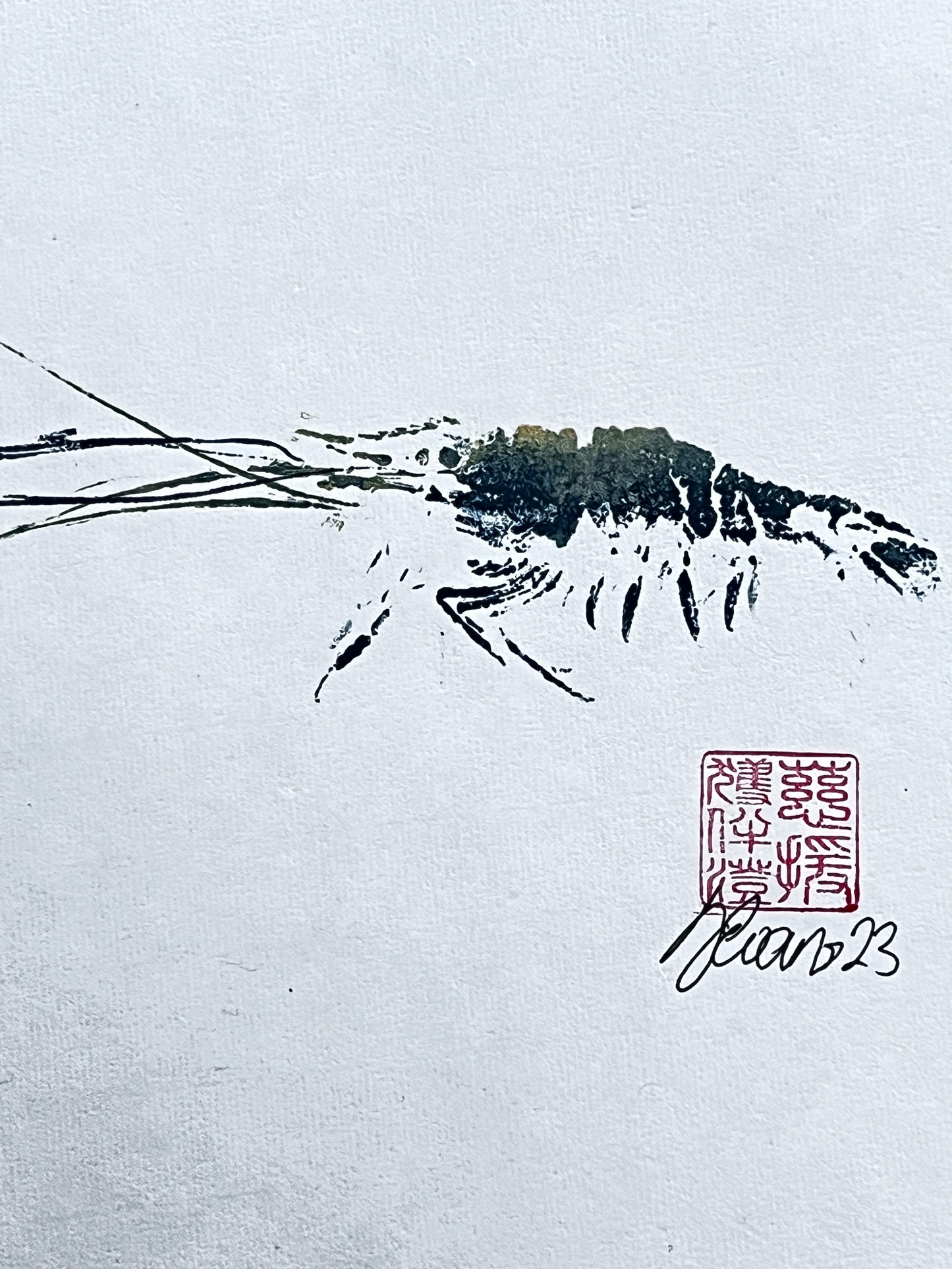 Duo print of Menai Strait Prawn