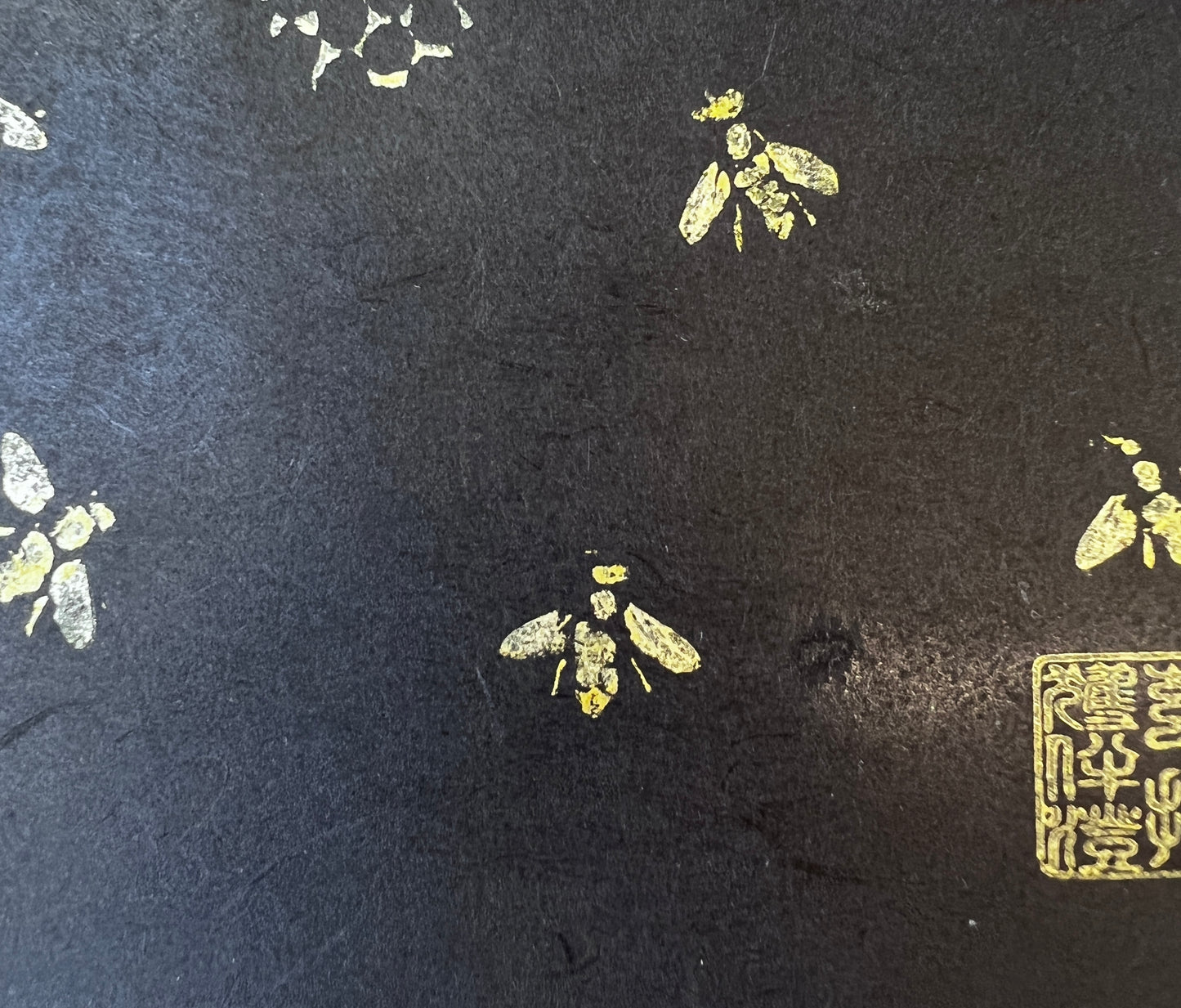 Manchester Bees and Honeycomb Gyotaku Print