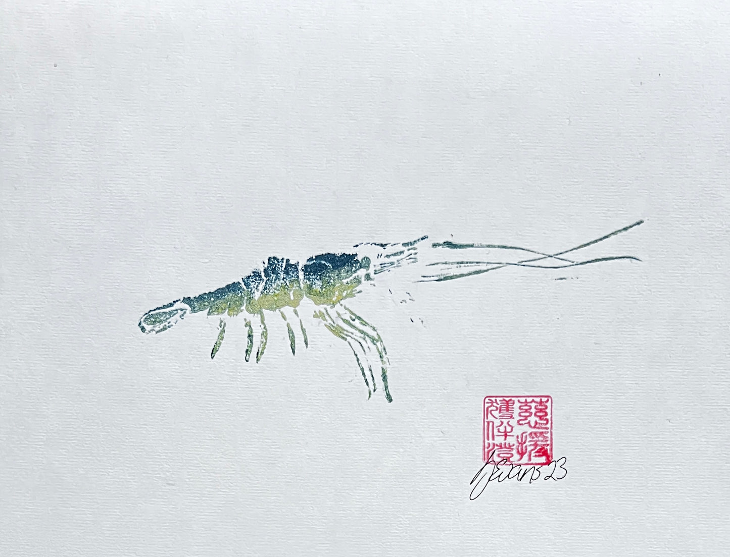 Print of Menai Strait Prawn