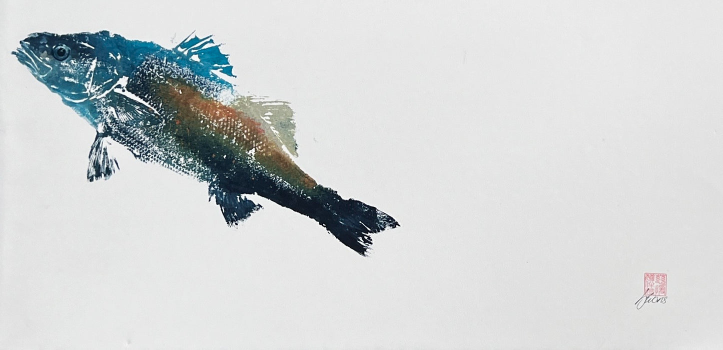 Anglesey Sea Bass Gyotaku