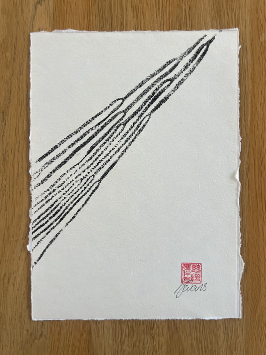 A4 Sea Spaghetti Print – Gyotaku-Inspired Marine Wall Art