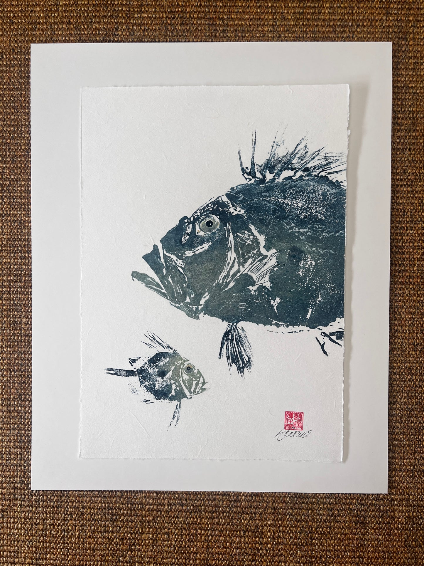 John Dory & Juvenile – Gyotaku Print