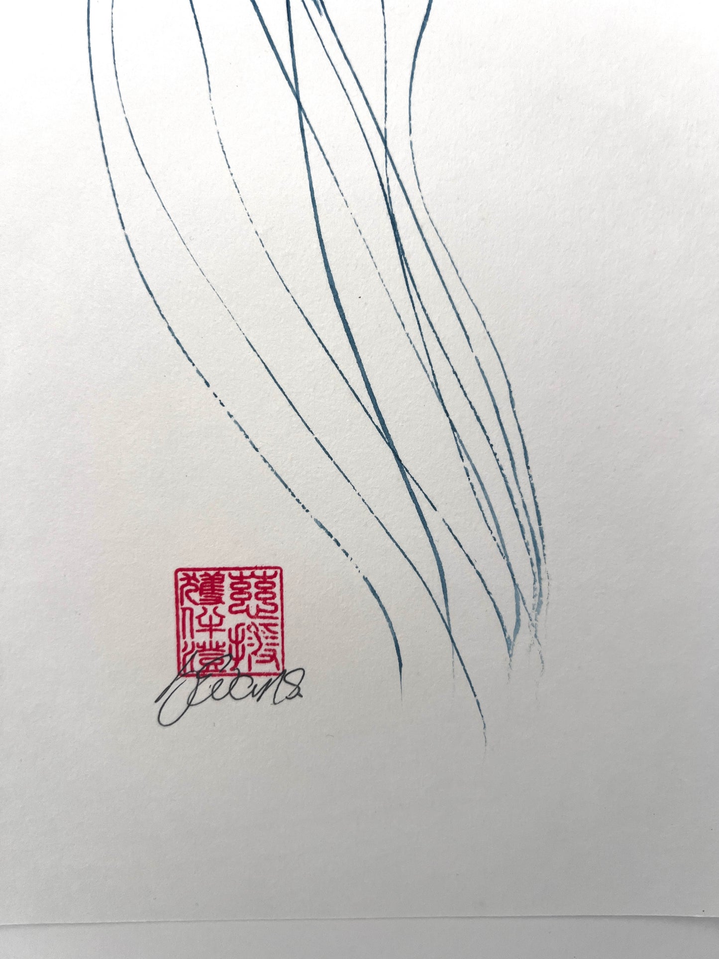 SMALL GYOTAKU PRINT TAKEN FROM A JELLY FISH