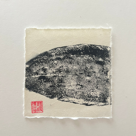 Dover Sole Mini Print – Black Ink on Thai Mulberry Paper