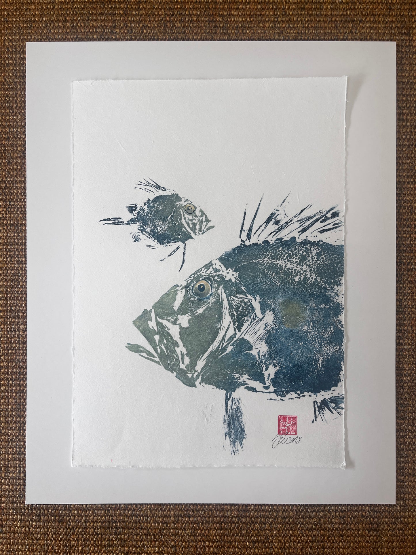 John Dory & Juvenile – Gyotaku Print