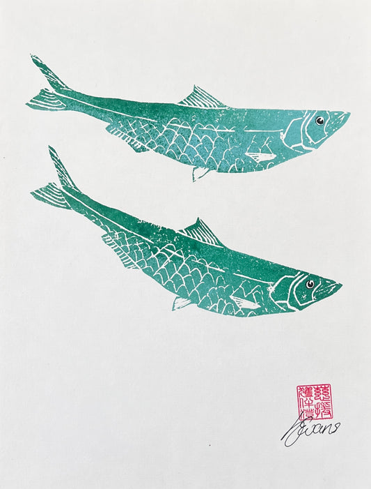 Sardine Lino Print Gyotau