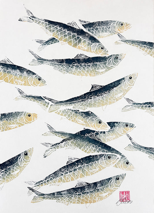 Sardine Lino Print Gyotau