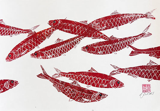 Sardine Lino Print Gyotau