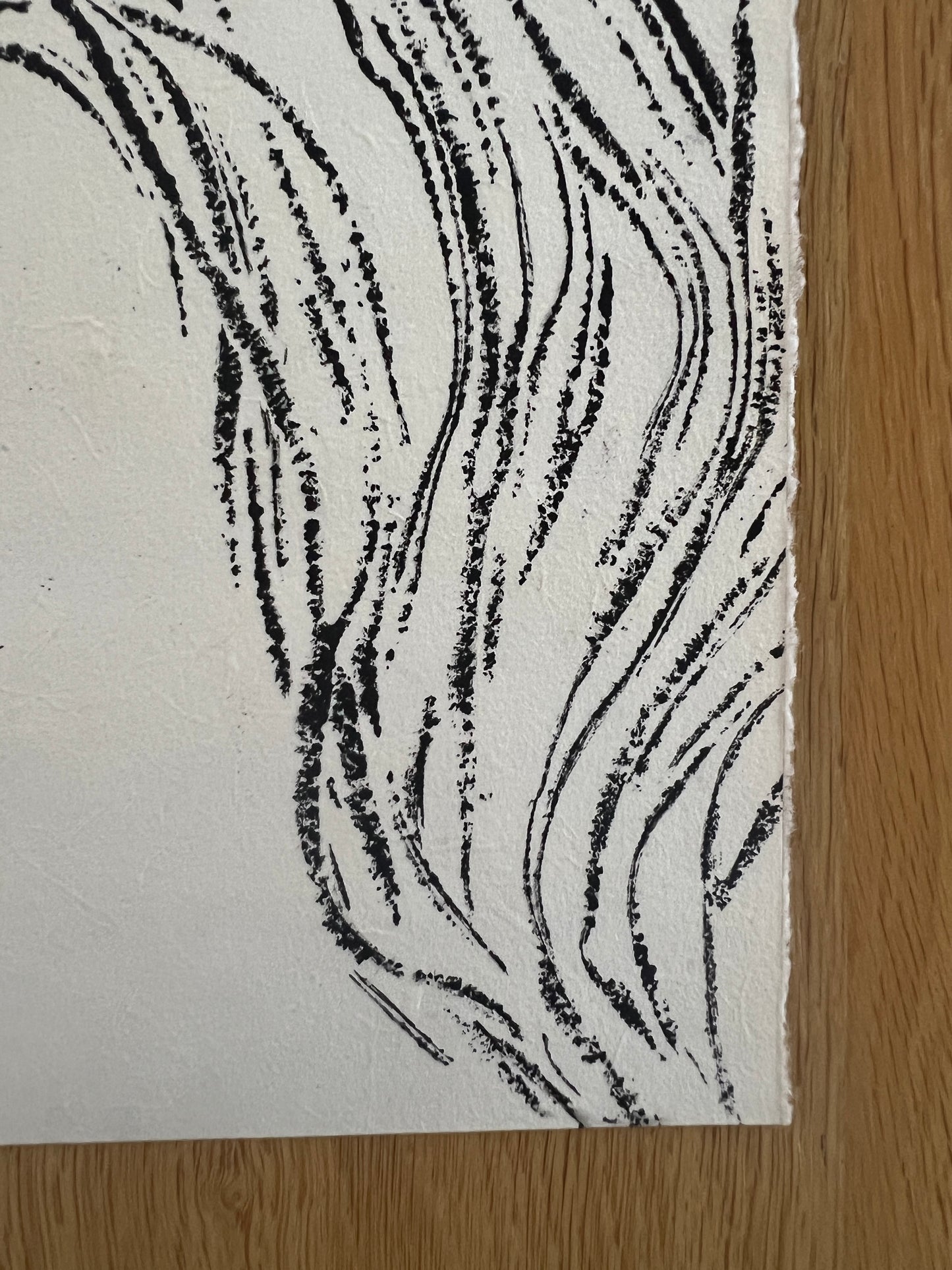 A4 Sea Spaghetti Print – Gyotaku-Inspired Marine Wall Art