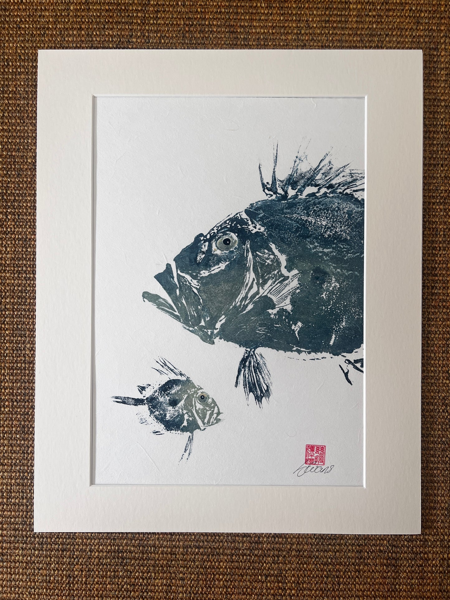 John Dory & Juvenile – Gyotaku Print