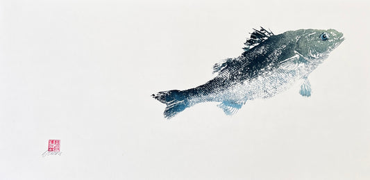 Anglesey Sea Bass Gyotaku