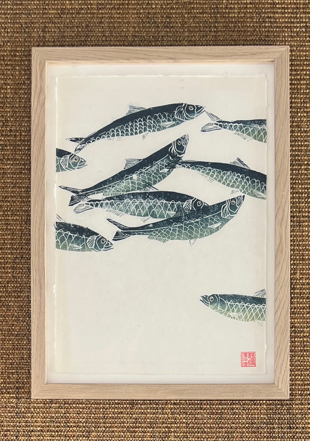 Sardine Lino Print Gyotau Number 2