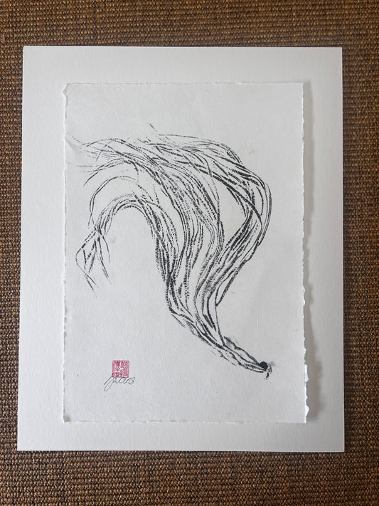 Sea Spaghetti – Gyotaku Print