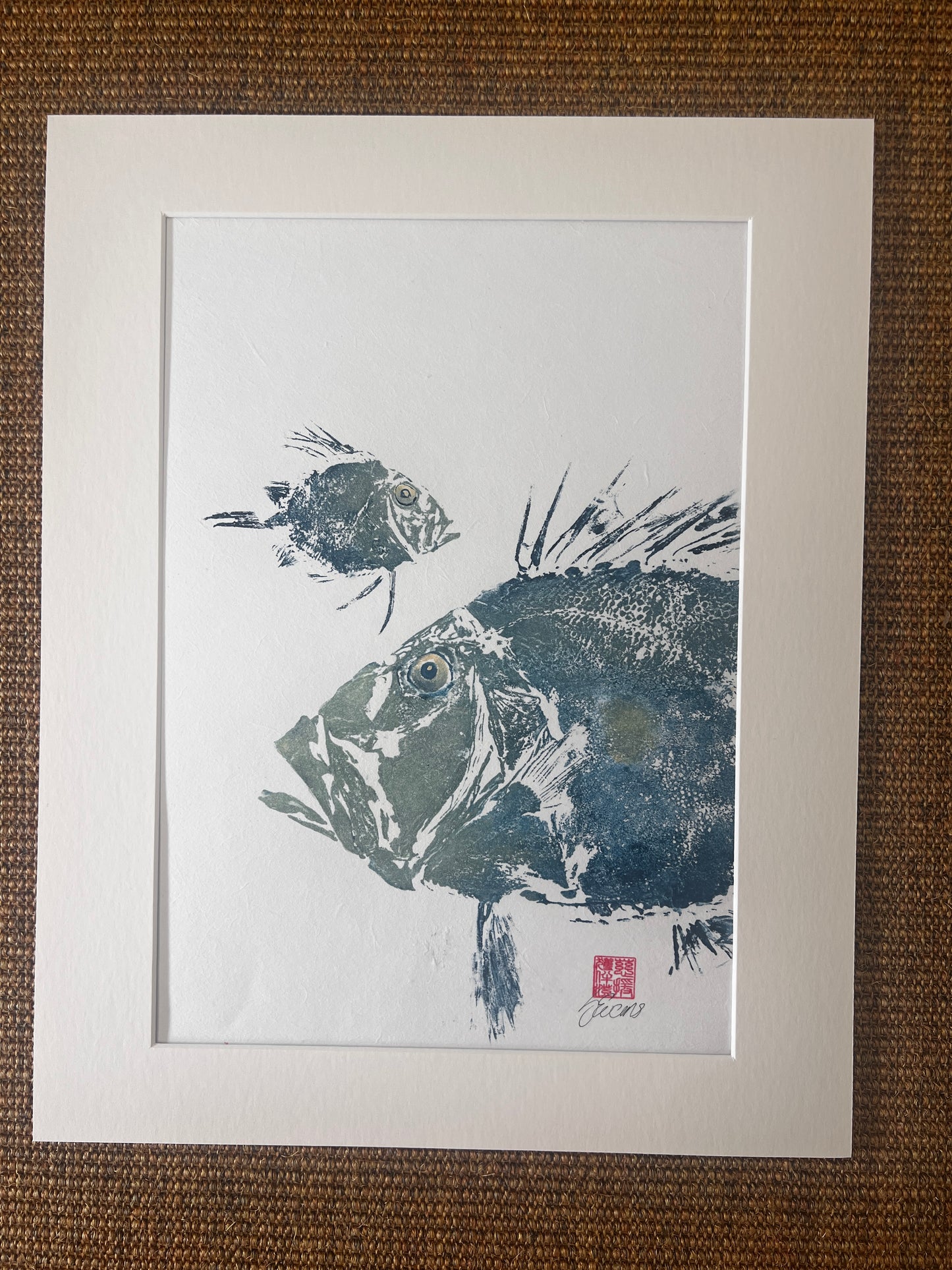 John Dory & Juvenile – Gyotaku Print