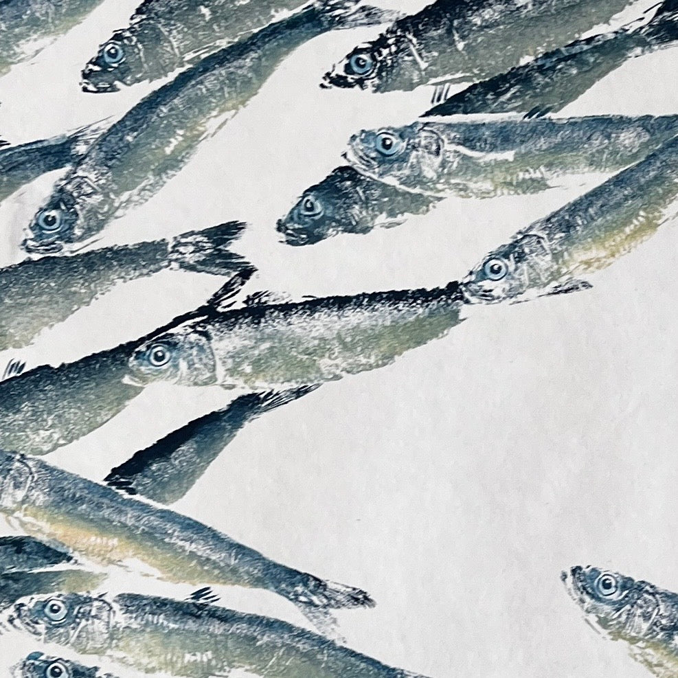 Large Print from Sardine on Japanese Hand Made Paper