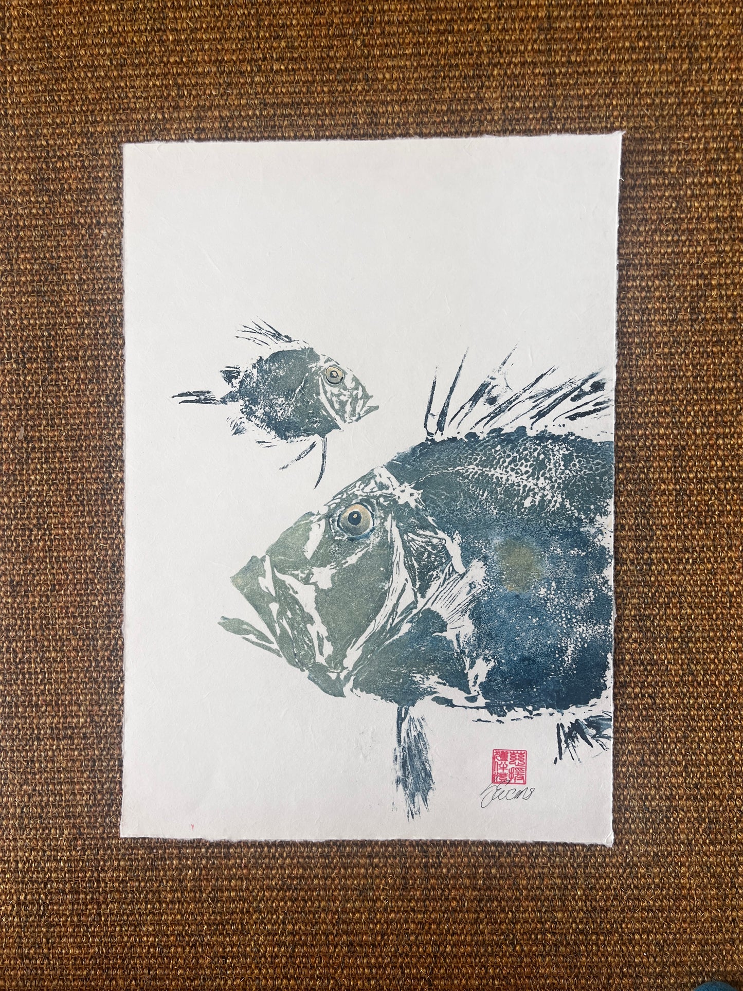 John Dory & Juvenile – Gyotaku Print