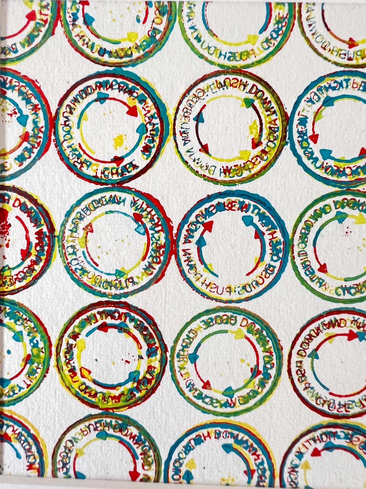 Bottle Top Gyotaku