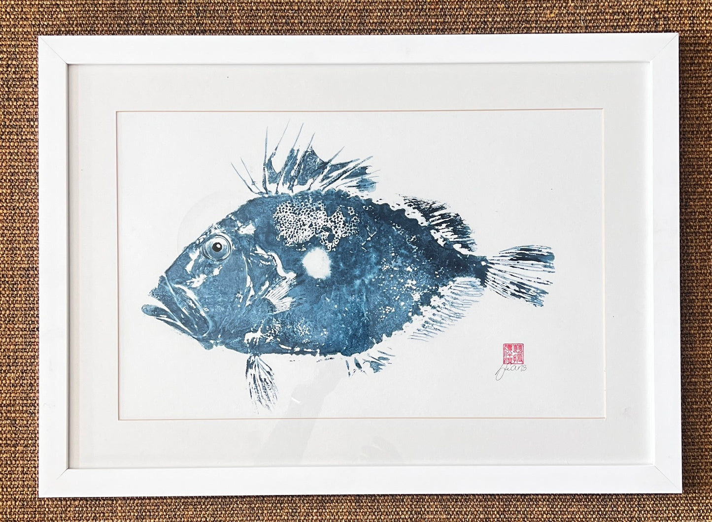 Gyotaku of John Dory