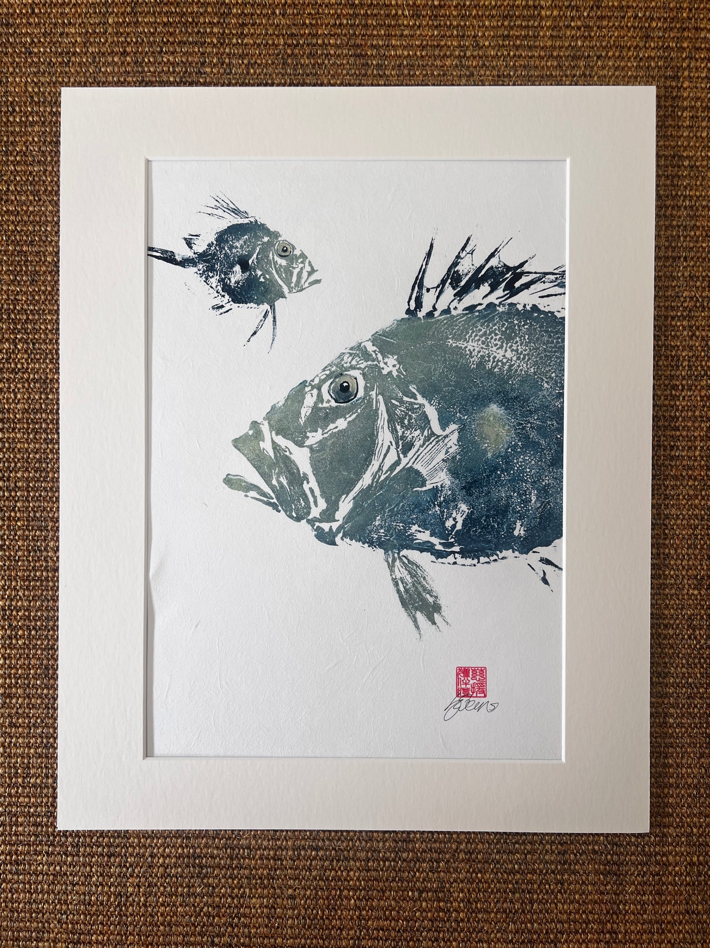 John Dory & Juvenile – Gyotaku Print