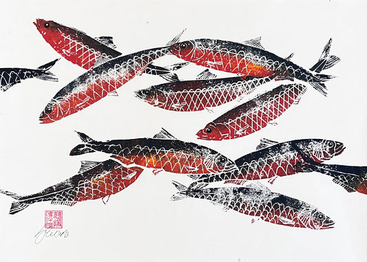 Sardine Lino Print Gyotau
