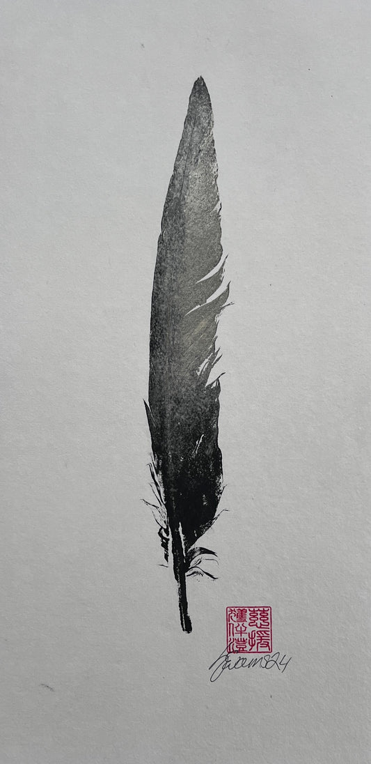 Feather Gyotaku